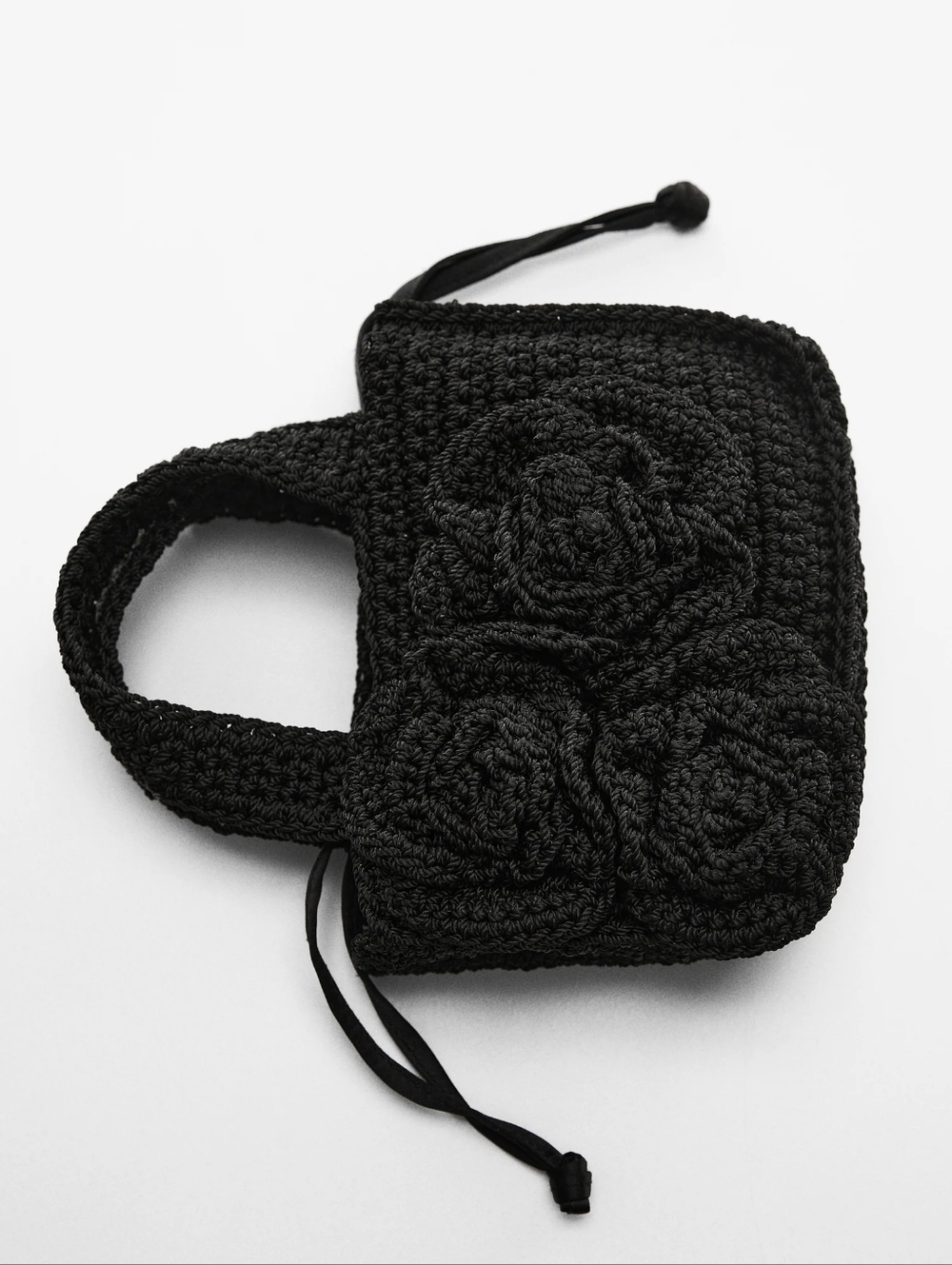 Flowers crochet mini bag